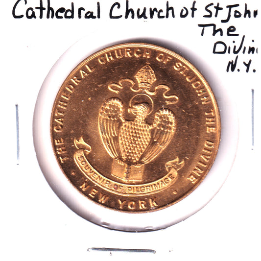 Cathedral Church of St. John the Divine, New York, Pilgrimage Medallion (Spots/toned)