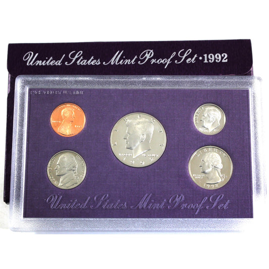 1992 S USA Proof Set in Original Packaging (Minor issues)