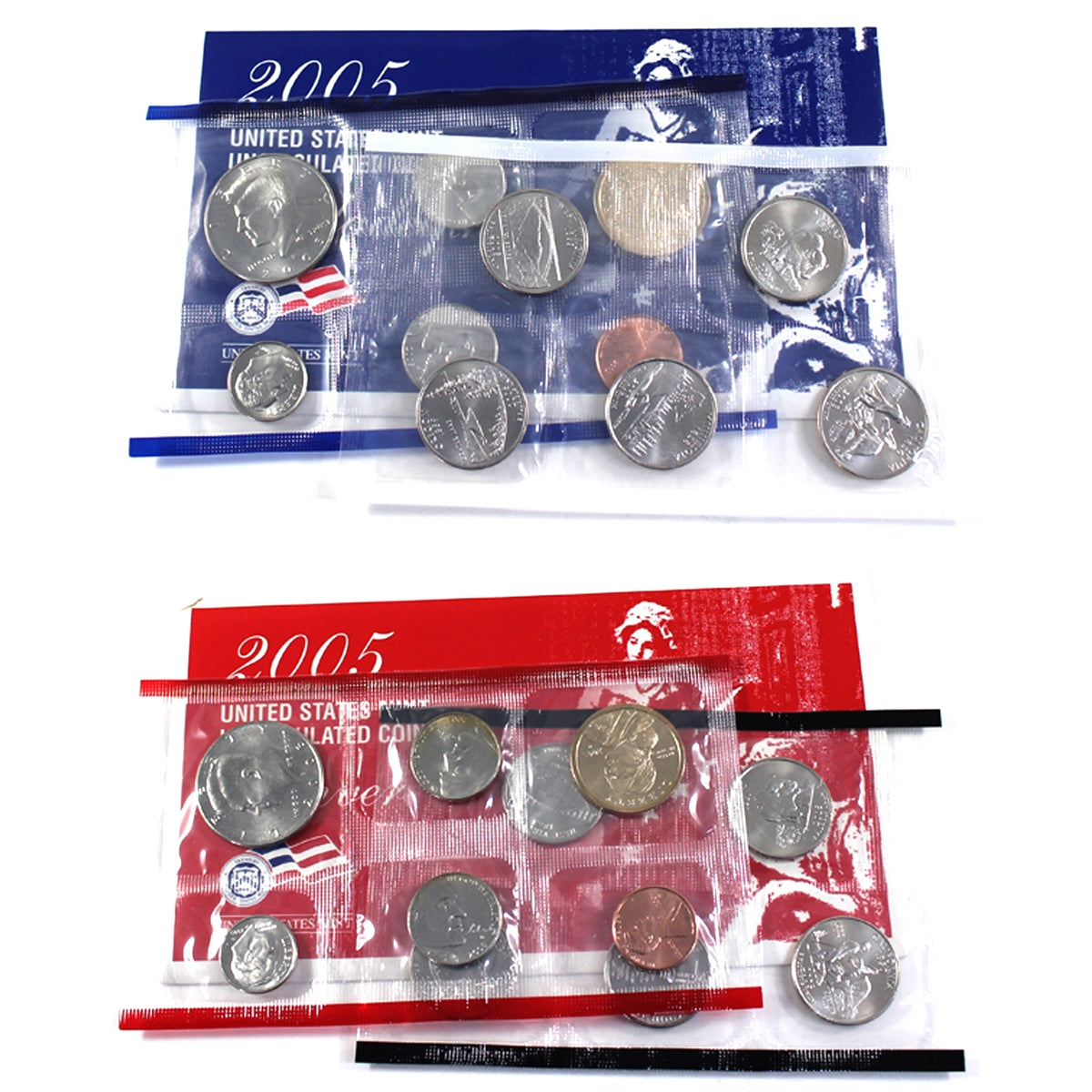 2005 USA Uncirculated Coin Set, P&D Mints (Light Issues)