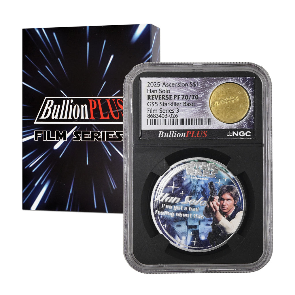 2025 Han Solo/Starkiller Base Silver & Gold NGC PF 70/70 (No Tax)