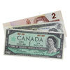 3x Canadian Bank Notes - 1867-1967 $1, 1973 $1, & 1986 $2