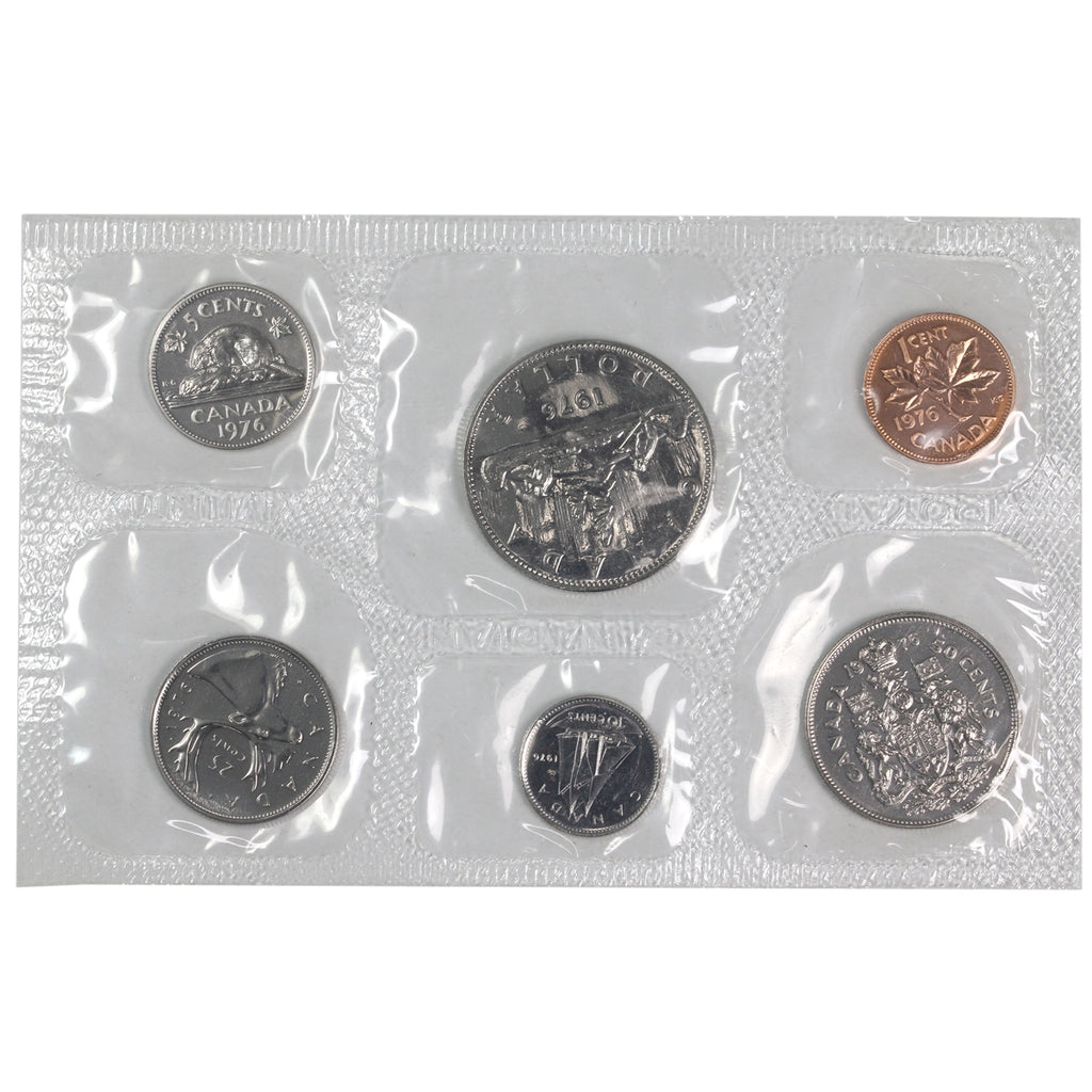 1976 Canada Proof Like Set in Original RCM Pliofilm (No Paper Envelope)
