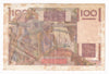 France 1952 100 Francs, EF (stain)