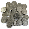 Lot of 40x 1941 Canada George VI 5-cents, Circulated, 40Pcs (Some may have corrosion)