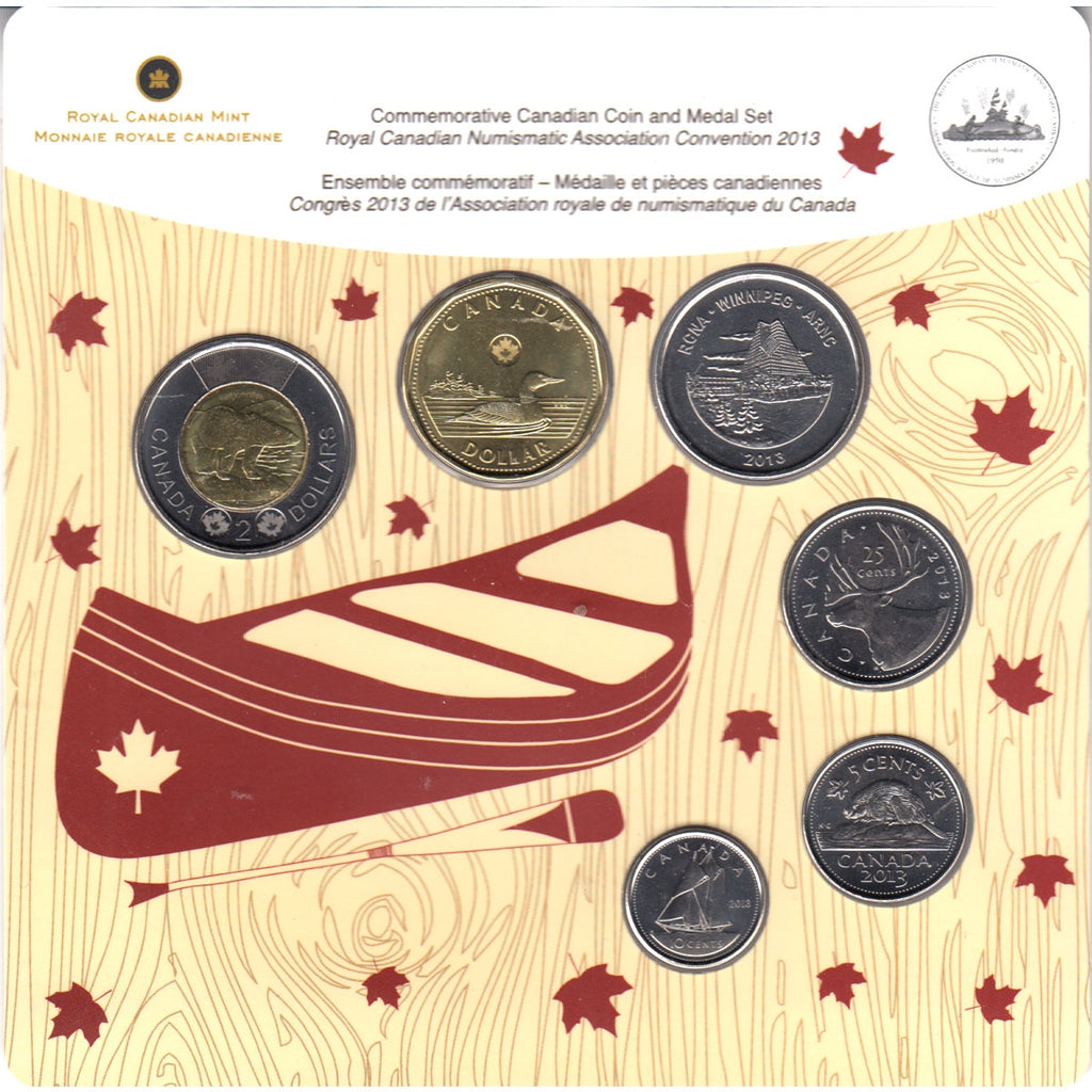 2013 Canada RCNA 5-Coin & Medallion Set