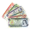Lot of 6x 1969-1979 Canada Notes, $1, $2, $5, $10, $20 & $50, Average Condition, 6Pcs