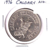 1976 Calgary Stampede Dollar: Calgary Salutes US Bicentennial (Lightly toned/spots)