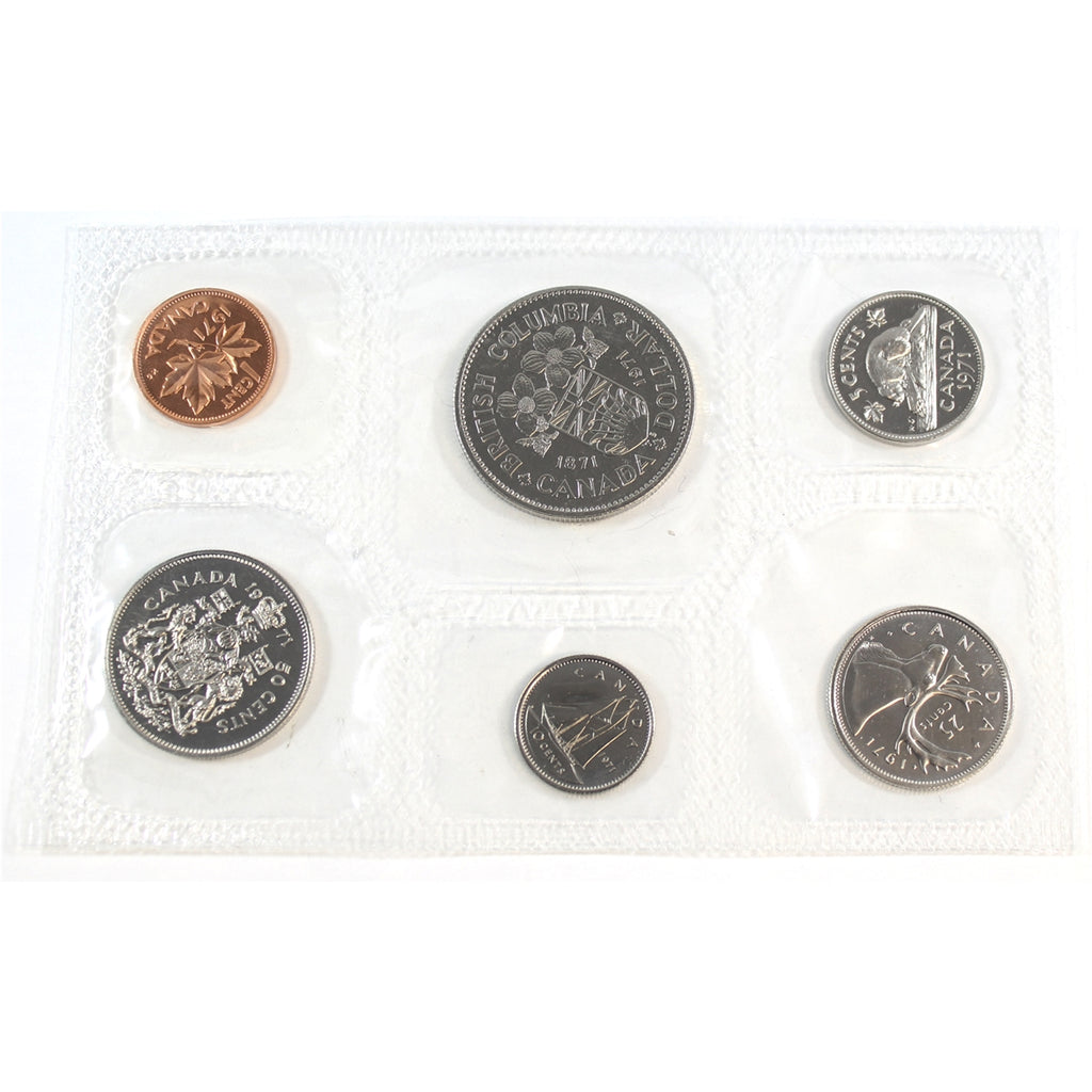 1971 Canada Proof Like Set in Original RCM Pliofilm