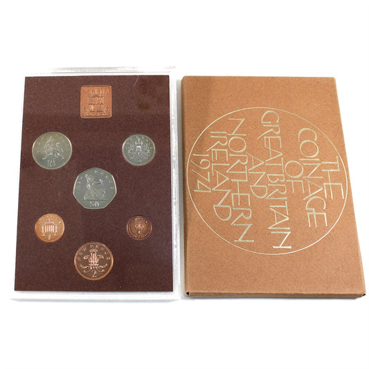 1974 Great Britain & Northern Ireland 6-coin Mint Set with Medallion (Light issues)