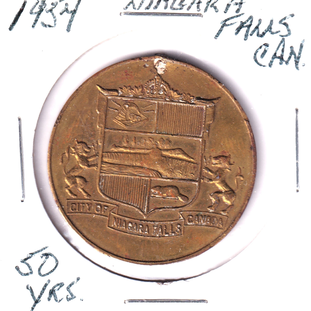 1954 Niagara Falls, ON, Golden Anniversary Medallion