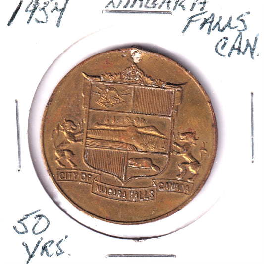 1954 Niagara Falls, ON, Golden Anniversary Medallion