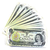 Lot of 67x Assorted 1973 Canada $1 Notes, 67Pcs