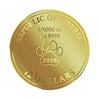 2026 Liberia $12 A Friend in Need 1/1000oz 24K .9999 Gold in Card (No Tax)