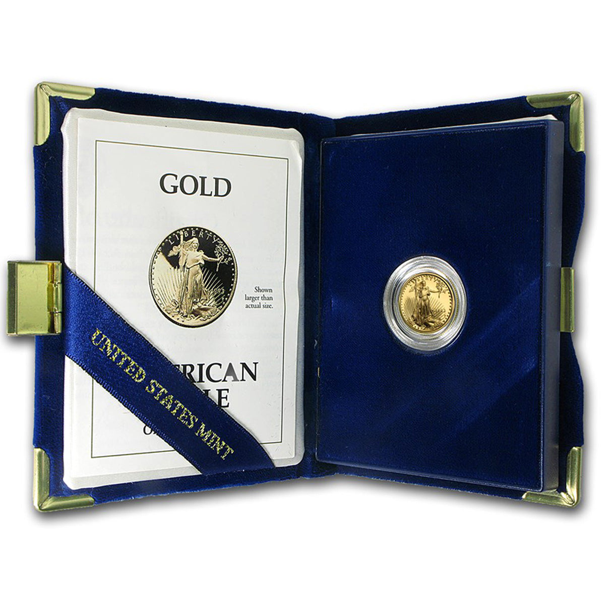 1993-P USA $5 Proof American Gold Eagle 1/10oz Gold w Box & COA