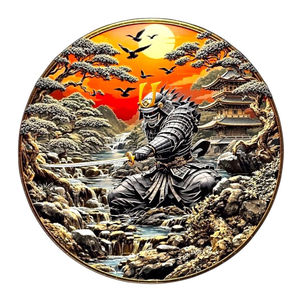 Ancient Warriors- Samurai 5oz. AVDP .999 Fine Copper Medal