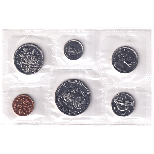 1974 Canada Proof Like Set in Original RCM Pliofilm