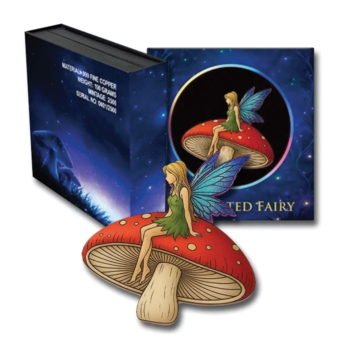 Enchanted Fairy 100 GRAM .999 Fine Copper on Display Box