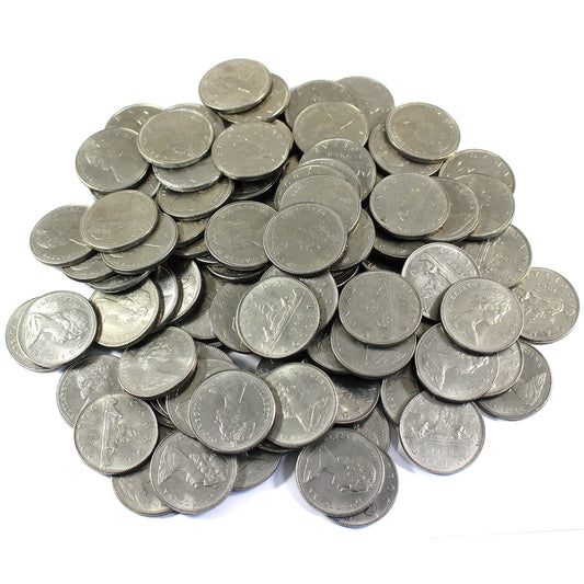 Lot of 100x 1968 Canada Nickel Dollars, 100Pcs