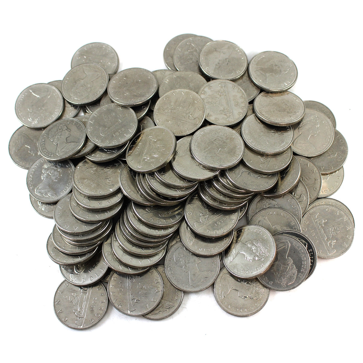 Lot of 100x 1972 Canada Dollars, 100Pcs