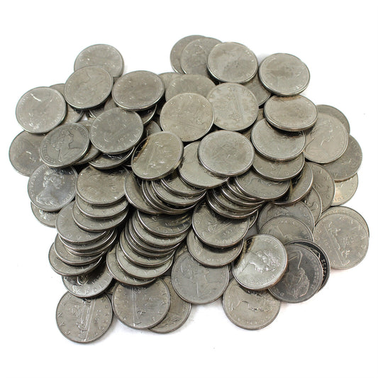 Lot of 100x 1972 Canada Dollars, 100Pcs