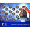 2007-2010 Vancouver Olympics 17-Coin Set in RBC Display Board (Some Coloured)