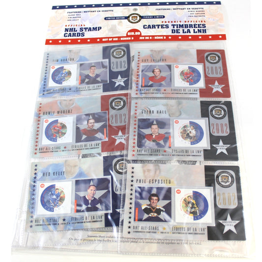 SPECIAL! Official NHL Stamp Cards from 2002 issued by Canada Post & NHL