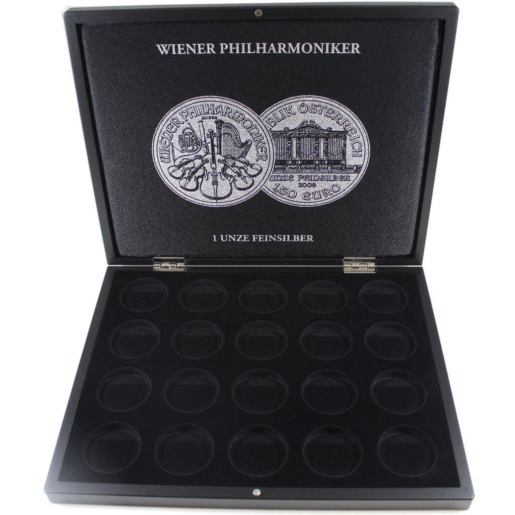Presentation Case for 20x Vienna Philharmonic 1oz .999 Silver Coins in Capsules