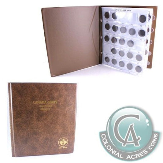 1858 to 1920 Canada Large Cent Collection with deluxe folder (43 coins)