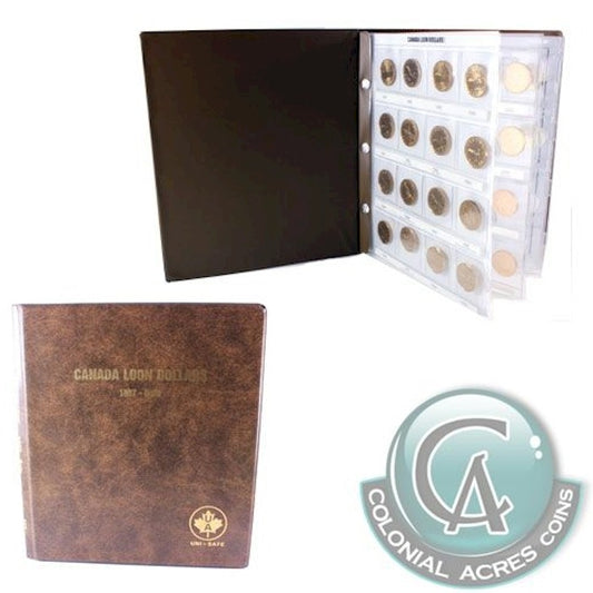 1987 to 2025 Canada Loon Dollar Collection with Deluxe Book (68 coins)