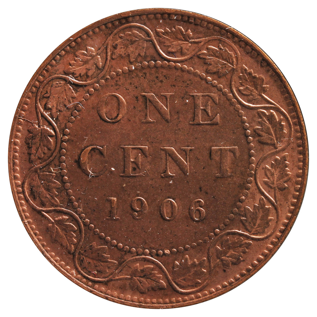 1906 Canada 1-cent UNC+ (MS-62) Cleaned