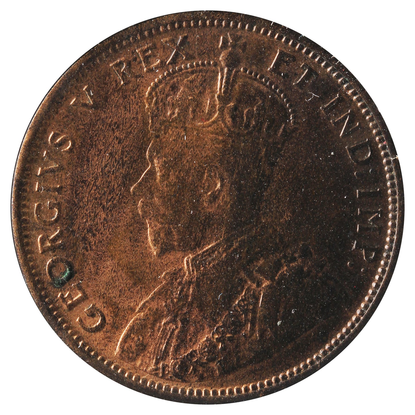 1911 Canada 1-cent UNC (MS-60) Spots