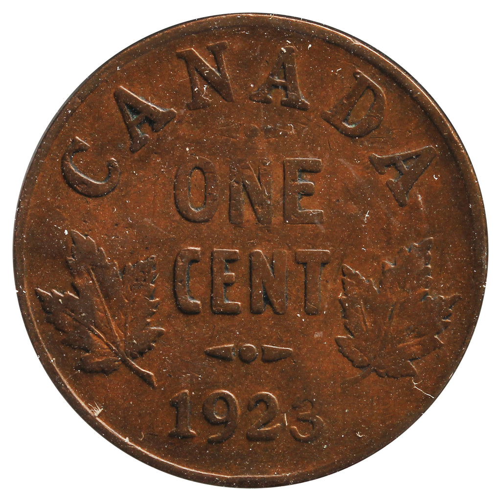 1923 Canada 1-cent Very Good (VG8) Scratched, Cleaned, or Impaired