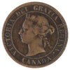 1884 Obv. 2 Canada 1-cent VG-F (VG8) Scratched, marks, or impaired