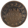 1884 Obv. 2 Canada 1-cent Fine (F12) Scratched, marks, or impaired