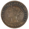 1884 Obv. 2 Canada 1-cent Fine (F12) Scratched, marks, or impaired