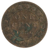 1886 Obv. 1a Canada 1-cent Very Fine (VF20) Scratched, marks, or impaired