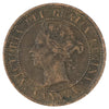 1886 Obv. 1a Canada 1-cent Very Fine (VF20) Scratched, marks, or impaired