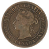 1886 Obv. 2 Canada 1-cent VG-F (VG10) Scratched, marks, or impaired