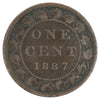 1887 Canada 1-cent VG-F (VG10) Scratched, marks, or impaired