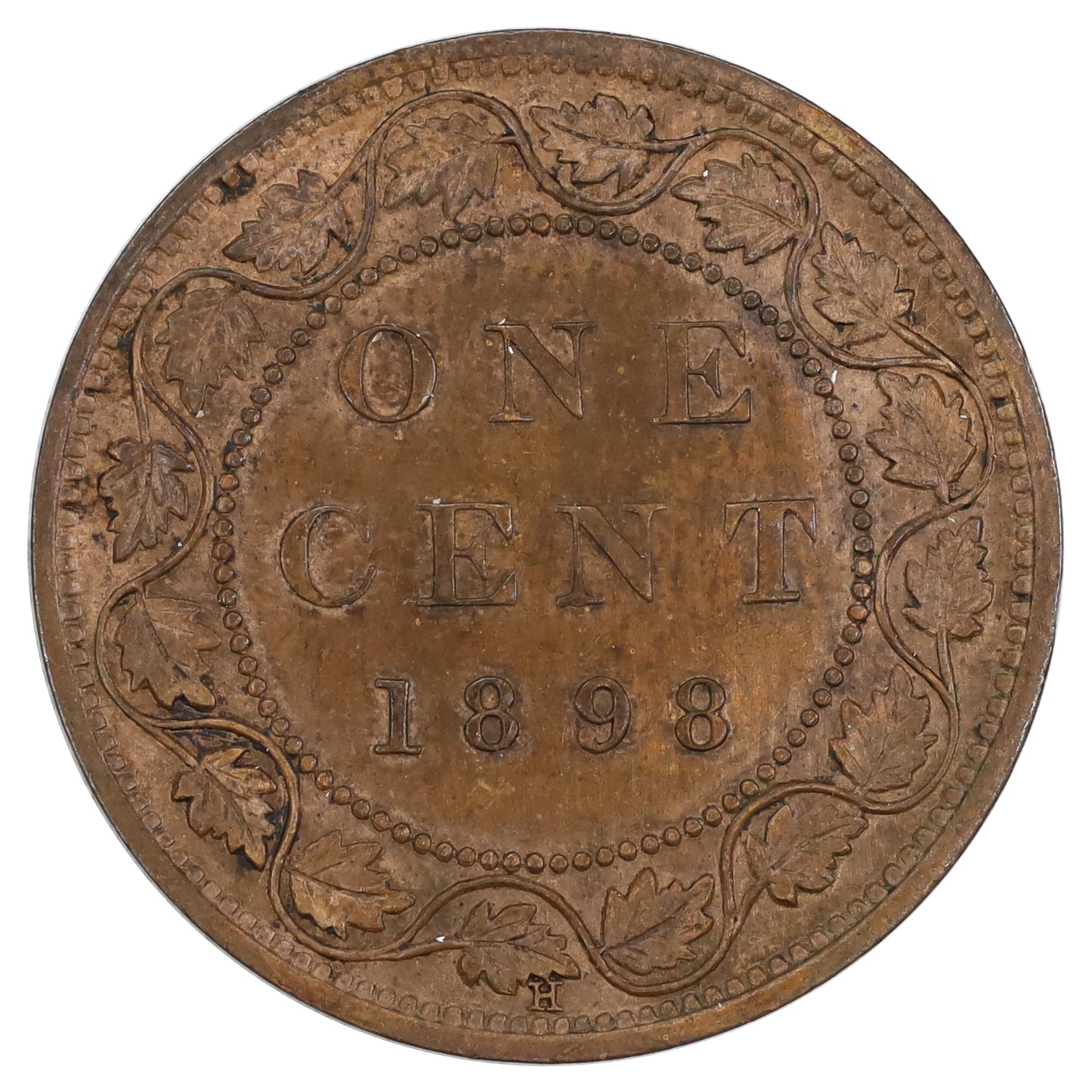 1898H Canada 1-cent Extra Fine (EF40) Scratched, marks, or impaired