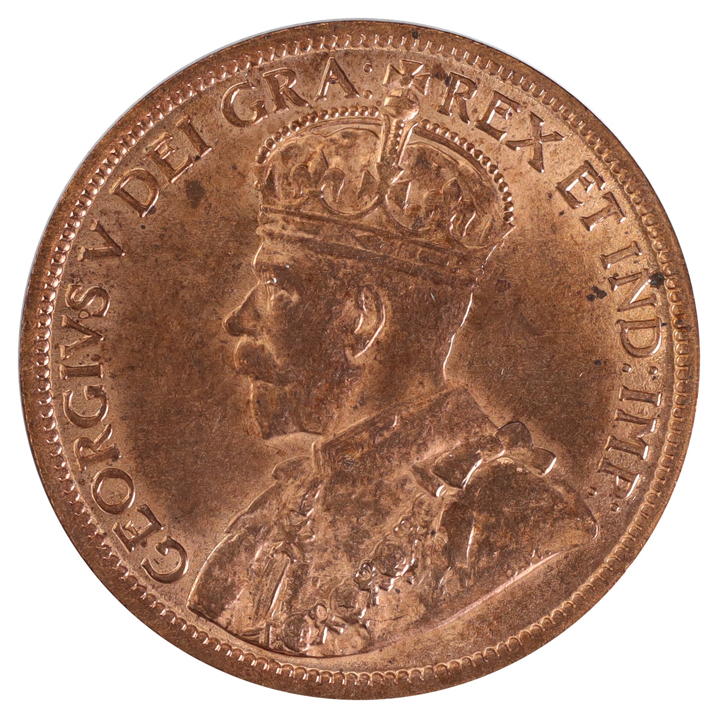 1916 Canada 1-cent Choice Brilliant Uncirculated (MS64) Toned