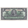 BC-21d 1937 Canada $1 Coyne-Towers, B/N, EF (Dam'g)