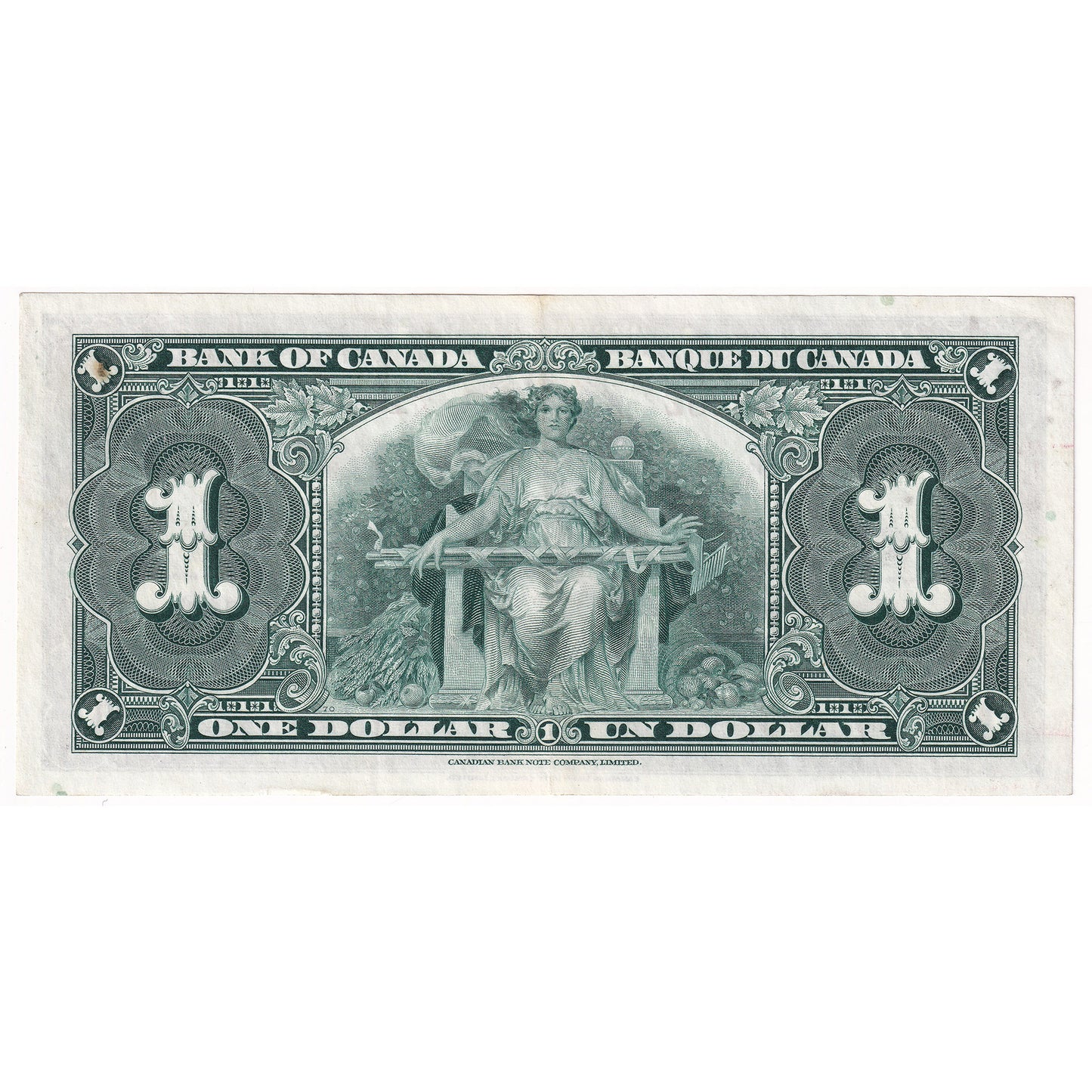 BC-21d 1937 Canada $1 Coyne-Towers, E/N, EF (Stain)