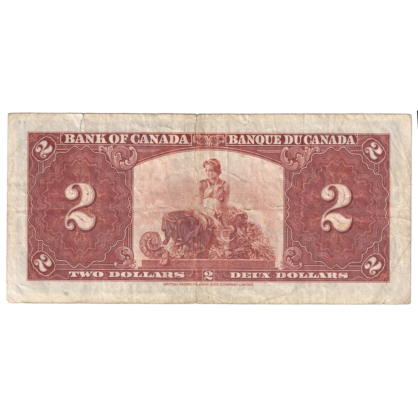 BC-22c 1937 Canada $2 Coyne-Towers, K/R, VF (Tears)