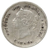 1880H Obv. 3 Canada 5-cents VF-EF (VF30) Scratched, marks, or impaired