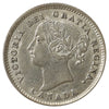 1885 Obv. 4 Canada 10-cents EF-AU (EF45) Scratched, marks, or impaired