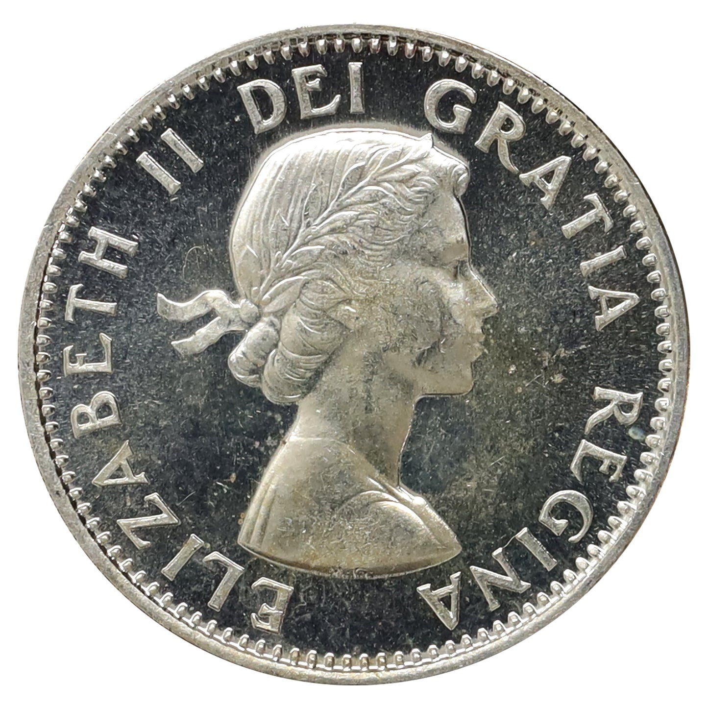 1957 Canada 10-cents Choice Brilliant Uncirculated (MS64) Toned