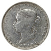 1883H Canada 25-cents F-VF (F12) Scratched, marks, or impaired