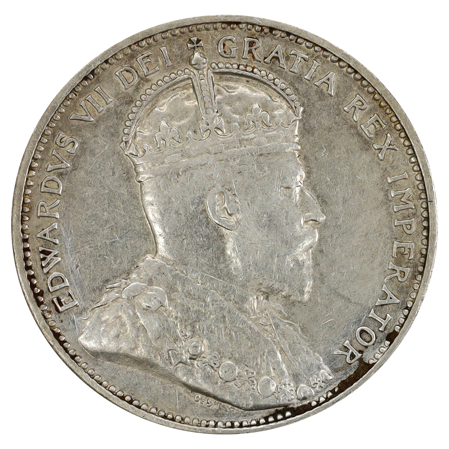 1902H Canada 25-cents Extra Fine (EF40) Scratched, marks, or impaired