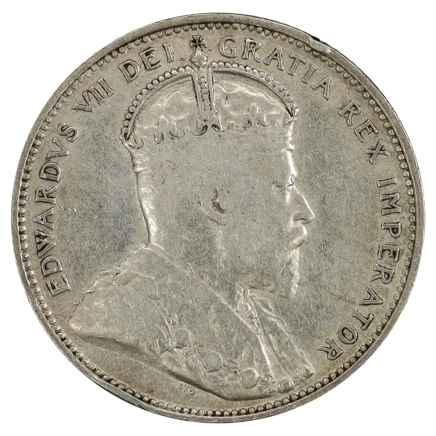 1902 Canada 25-cents Very Fine (VF20) Scratched, marks, or impaired